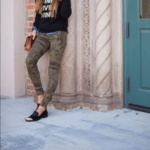 ZARA camo skinny jeans